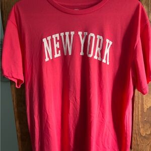 Red 'New York' T-Shirt